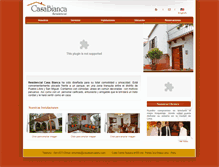 Tablet Screenshot of casabiancaperu.com